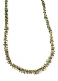 Navajo Tab Turquoise and Heishi Necklace