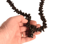 Zuni Pueblo Stacked Jet Bear and Wolf Necklace