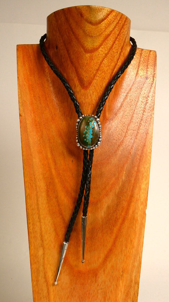 Navajo Turquoise Bolo By Simon Garcia