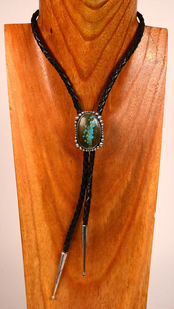 Navajo Turquoise Bolo By Simon Garcia