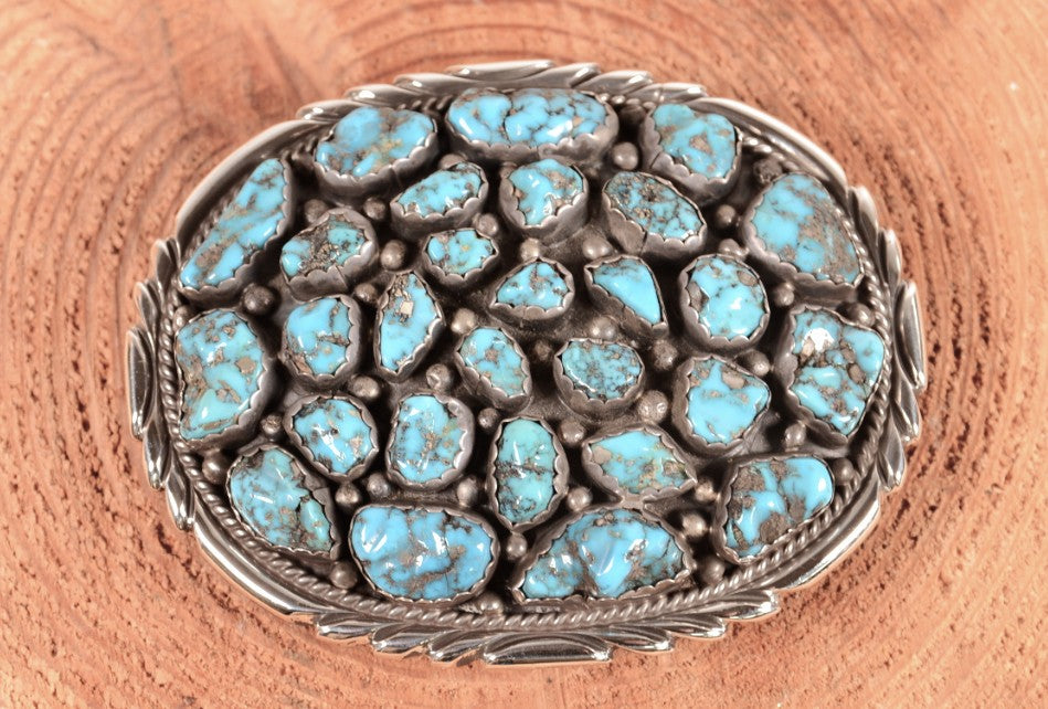 Navajo Belt Buckle By Victor Chee