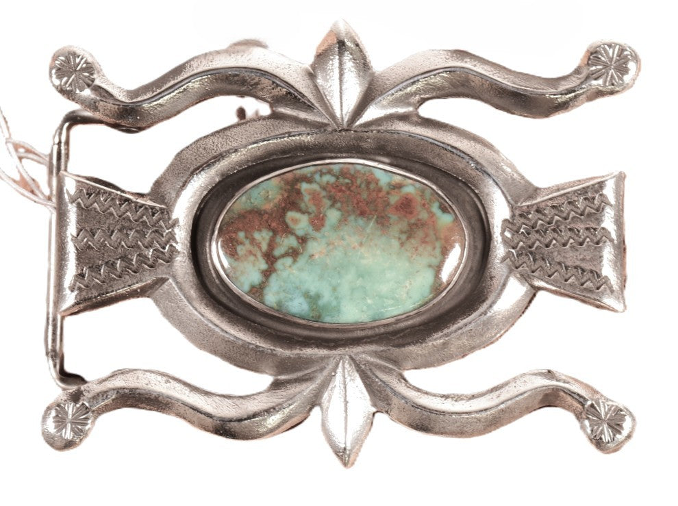 Navajo Old Style Buckle By Anglo Tom Dewitt