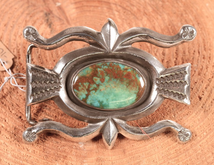 Navajo Old Style Buckle By Anglo Tom Dewitt