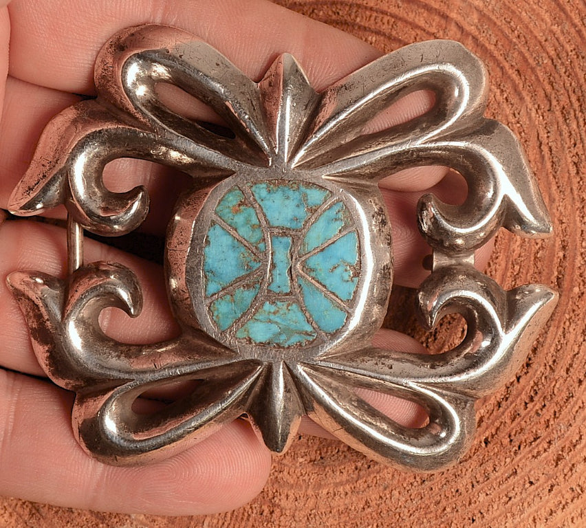 Navajo Sterling Silver Belt Buckle