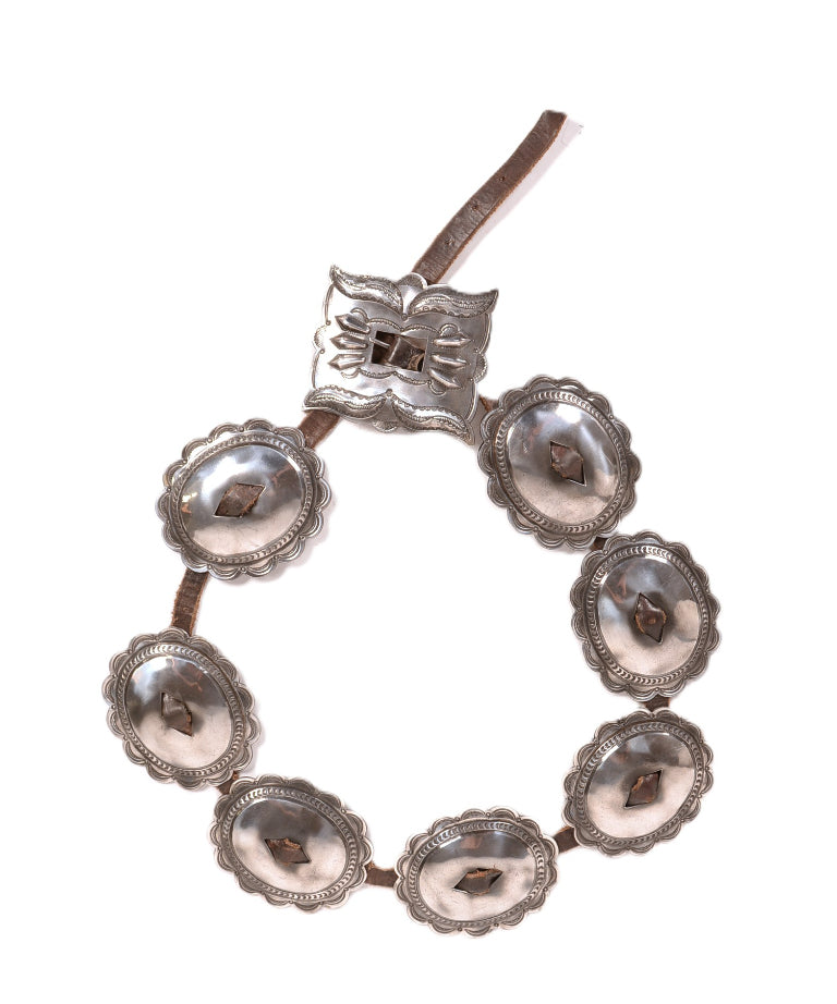 Antique Navajo Concha Belt