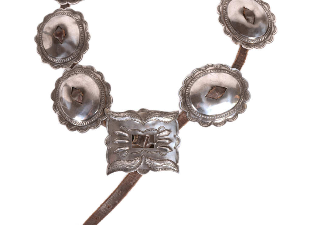 Antique Navajo Concha Belt