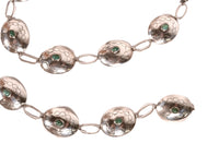 Navajo Sterling Silver Chain Concho Belt By J. Tulley