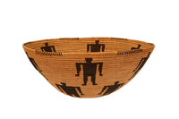 Panamint Polychrome Basketry Bowl with Figures