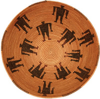 Panamint Polychrome Basketry Bowl with Figures