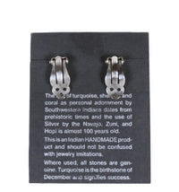 Hopi Pueblo Sterling Silver Stamped Clip Earrings