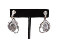 Navajo Sterling Silver and Turquoise Clip Earrings