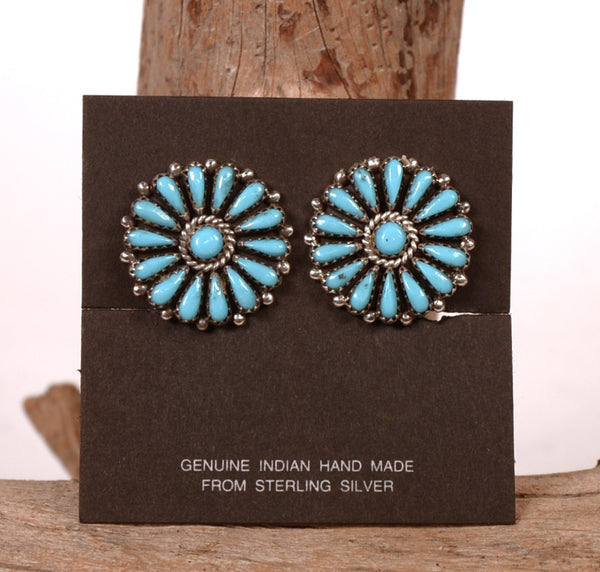 Zuni Pueblo Turquoise Earrings