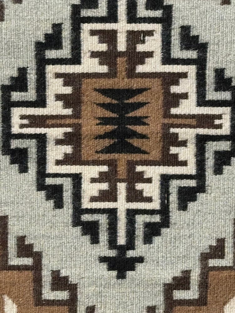 Navajo Very Fine Two Gray Hills Rug by Christine Curly
