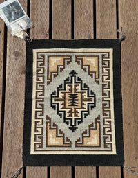 Navajo Very Fine Two Gray Hills Rug by Christine Curly