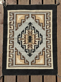 Navajo Very Fine Two Gray Hills Rug by Christine Curly
