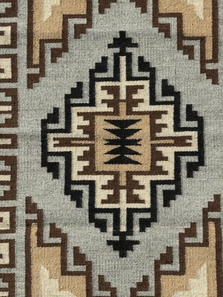 Navajo Very Fine Two Gray Hills Rug by Christine Curly