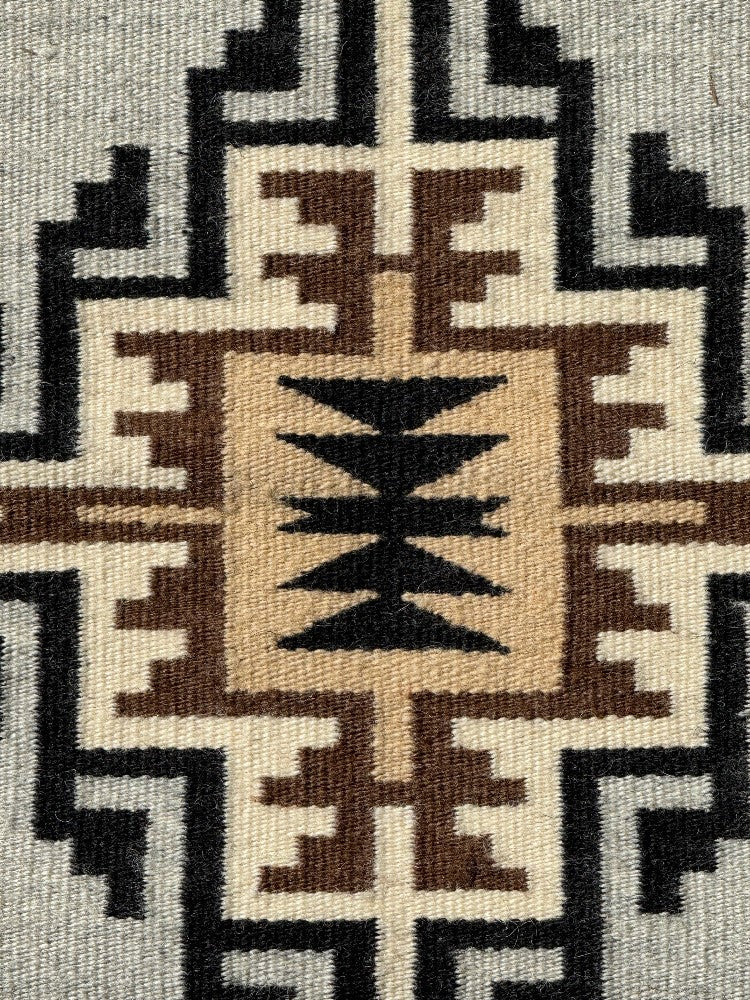 Navajo Very Fine Two Gray Hills Rug by Christine Curly