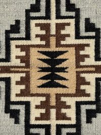 Navajo Very Fine Two Gray Hills Rug by Christine Curly