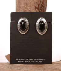 Navajo Onyx Earrings
