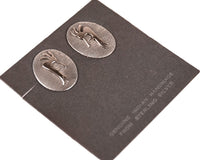 Navajo 14k Gold on Sterling Silver Kokopelli Post Earring By Jimmy Secatero