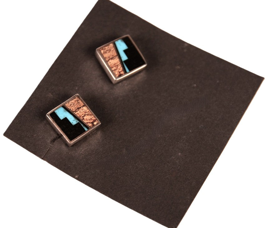 Navajo Sterling Silver Post Earrings
