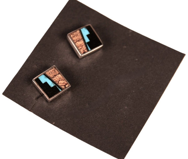 Navajo Sterling Silver Post Earrings