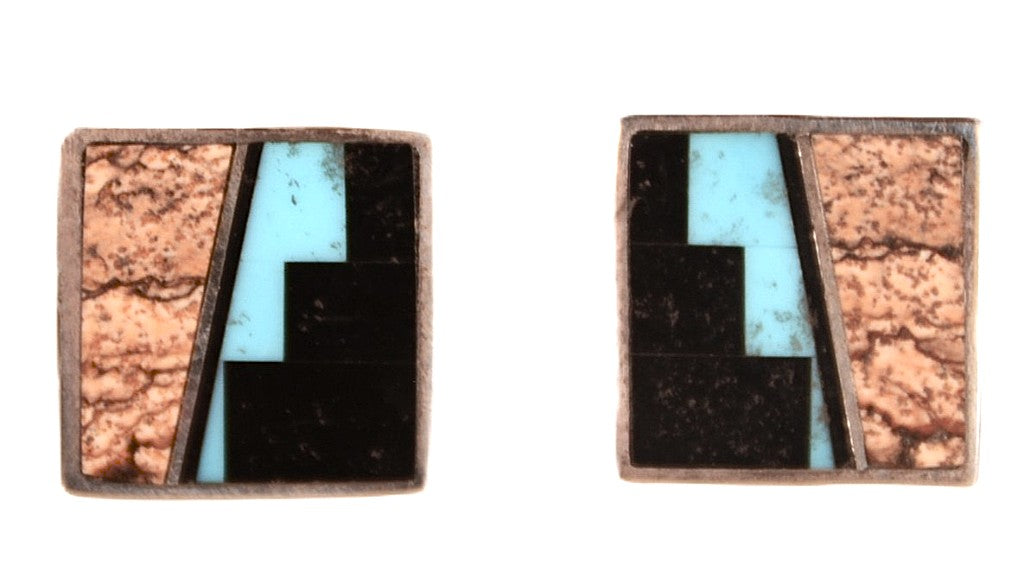 Navajo Sterling Silver Post Earrings