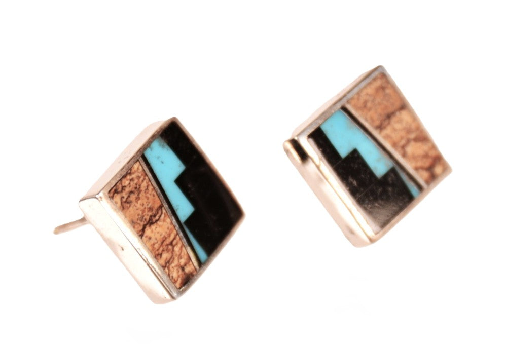 Navajo Sterling Silver Post Earrings
