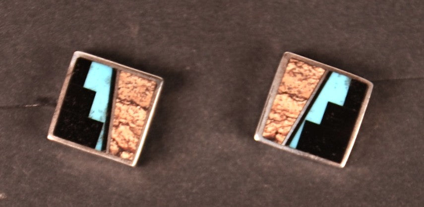 Navajo Sterling Silver Post Earrings