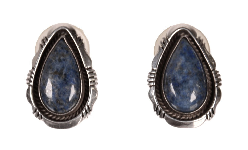 Navajo Sterling Silver Post Earrings By E. Belone