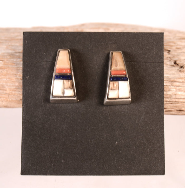 Navajo Multistone Inlay Earrings