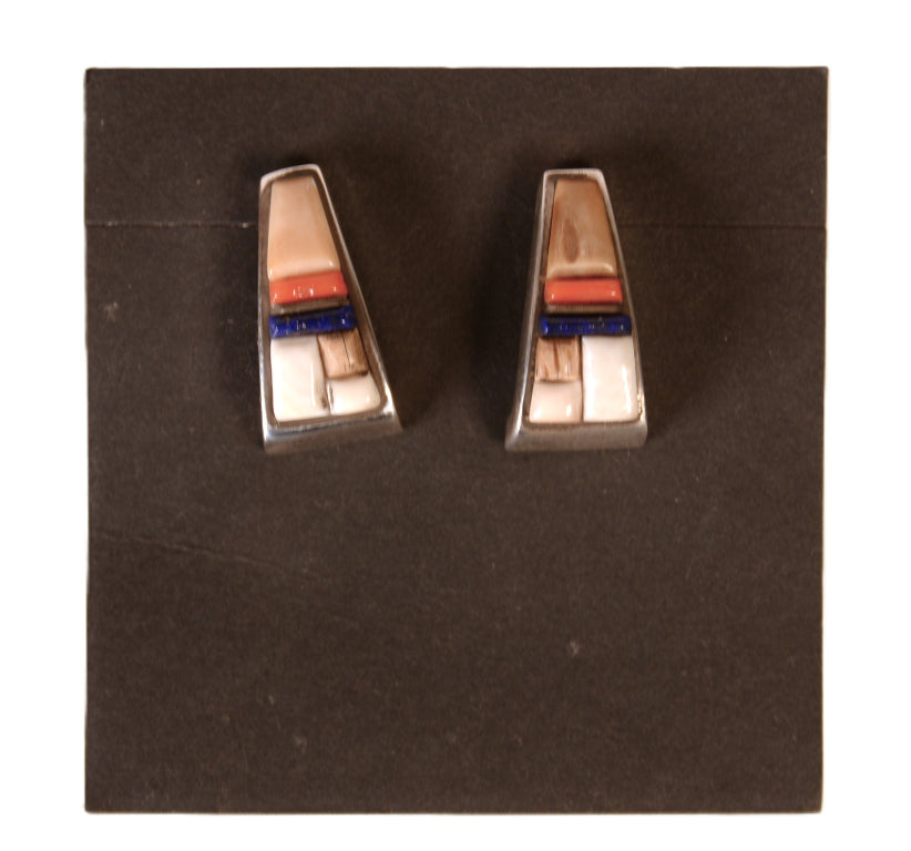 Navajo Multistone Inlay Earrings