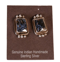 Navajo Dark Blue Lapis Earrings
