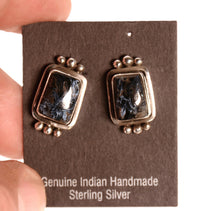 Navajo Dark Blue Lapis Earrings
