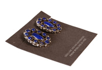 Zuni Pueblo Lapis Cluster Earrings