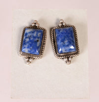 Navajo Denim Lapis Earrings