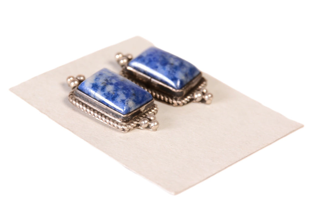 Navajo Denim Lapis Earrings
