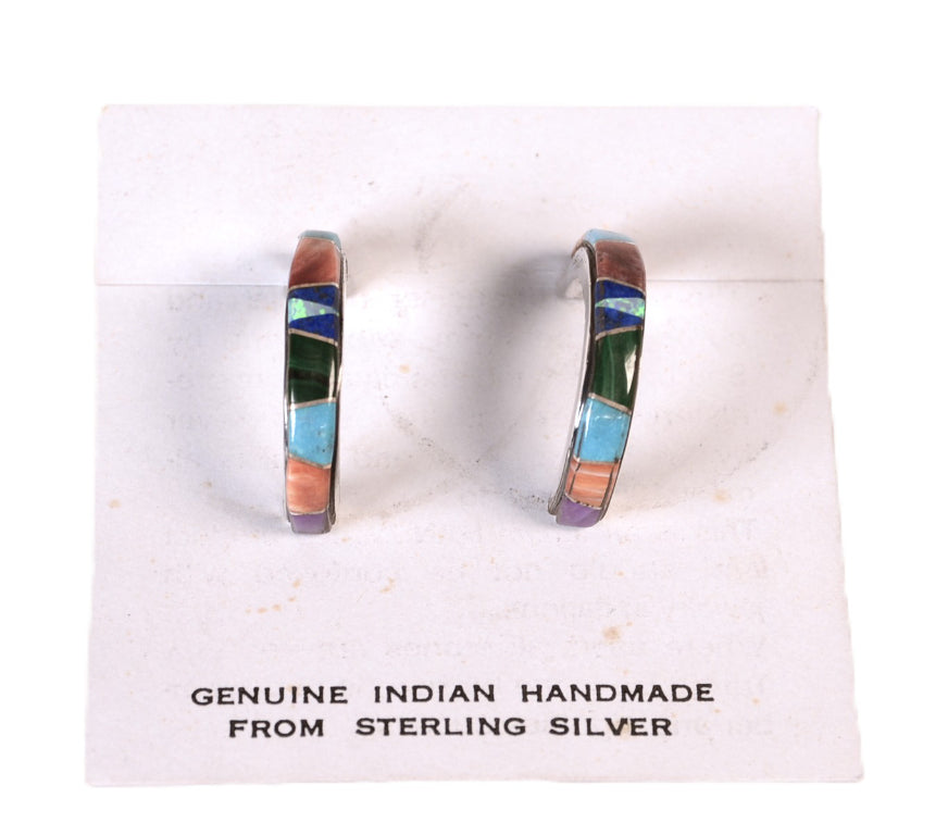 Navajo Multistone Inlay Earrings