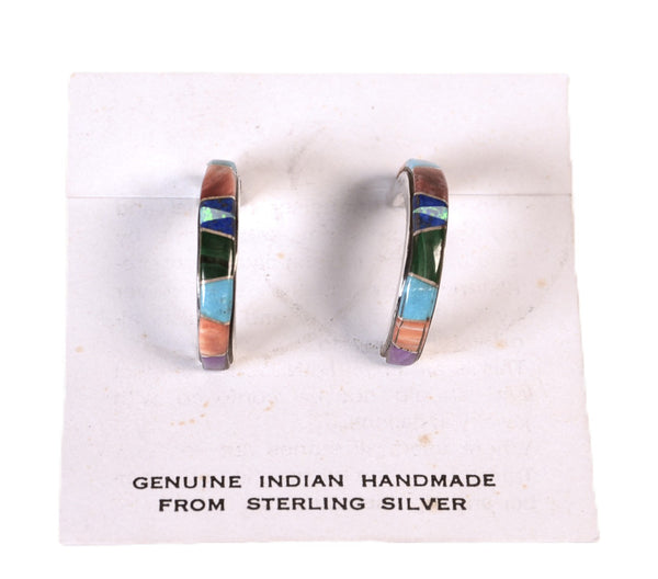 Navajo Multistone Inlay Earrings