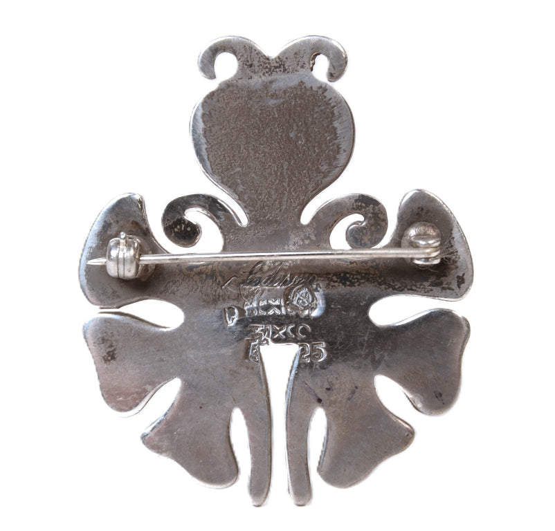Mexico Taxco Green Stone Pin