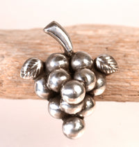 Mexico Taxco Silver Grapes Pin