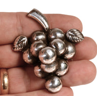 Mexico Taxco Silver Grapes Pin
