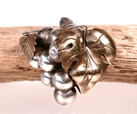 Antique Mexico Taxco Grapes Pin