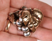 Antique Mexico Taxco Grapes Pin