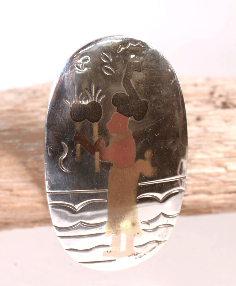 Antique Victoria Mexico Taxco Silver Pin/Pendant