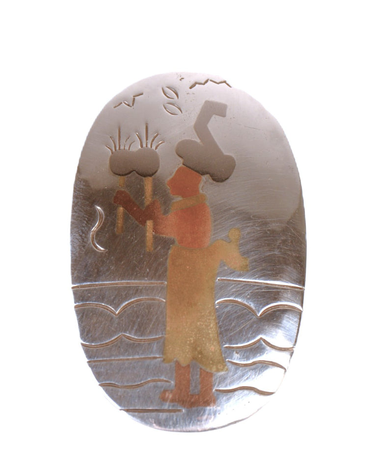 Antique Victoria Mexico Taxco Silver Pin/Pendant