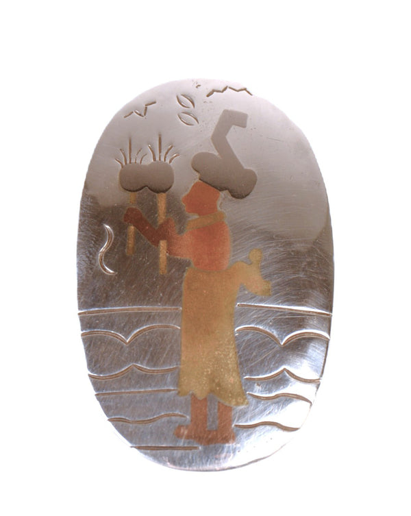 Antique Victoria Mexico Taxco Silver Pin/Pendant