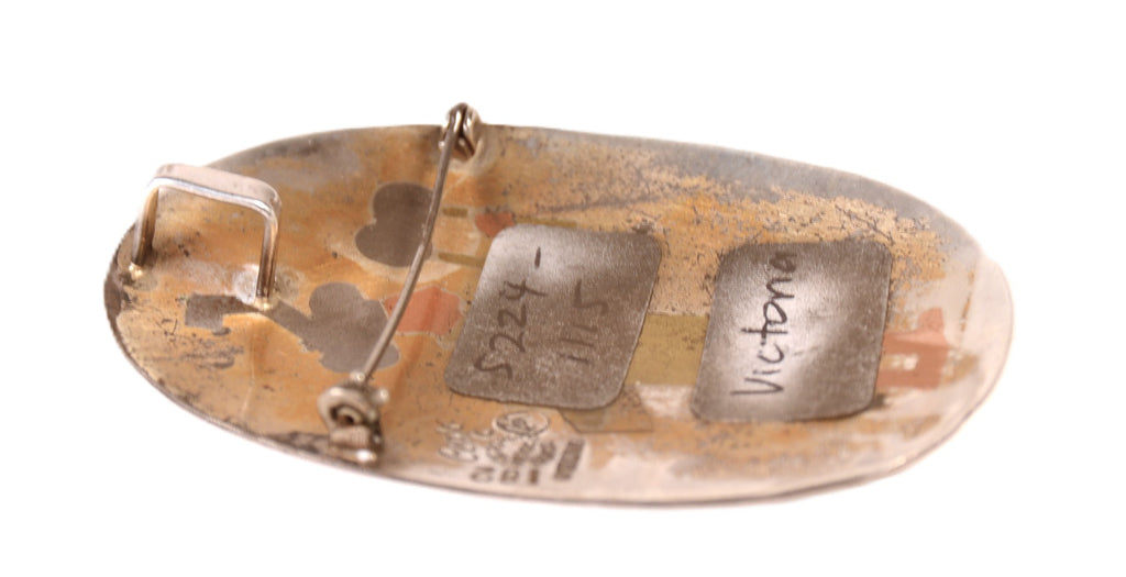 Antique Victoria Mexico Taxco Silver Pin/Pendant