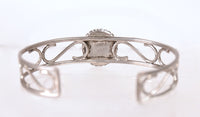 Navajo Sterling Silver Gilson Opal Cuff Bracelet