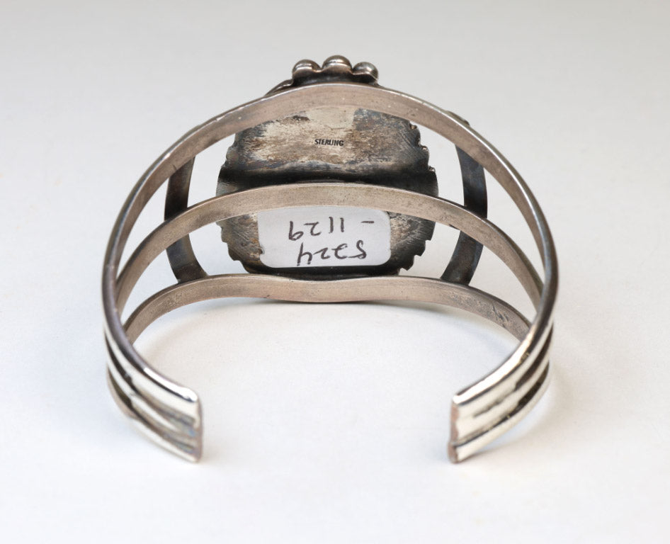 Navajo Sterling Silver and Royston NV Turquoise Cuff Bracelet